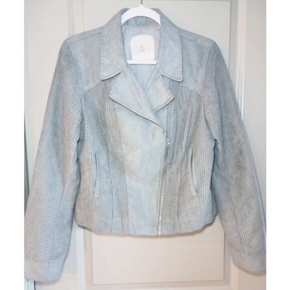 Anthropologie Hei Hei Vegan Suede Moto Jacket - Picture 5 of 10